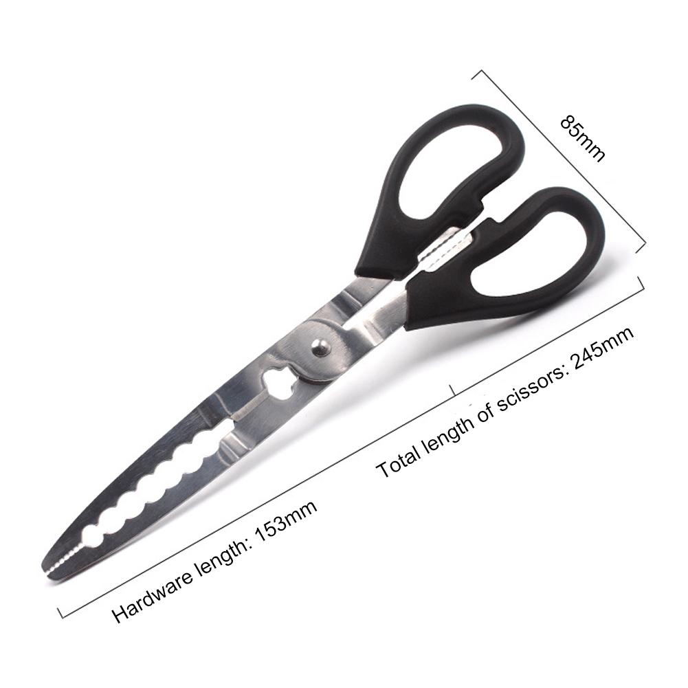 Portable Long Fishing Pliers Scissors Gripper Outdoor Stainless Steel Fish Crab Grabbing Clamp Fishing Tackle Tool Accessories