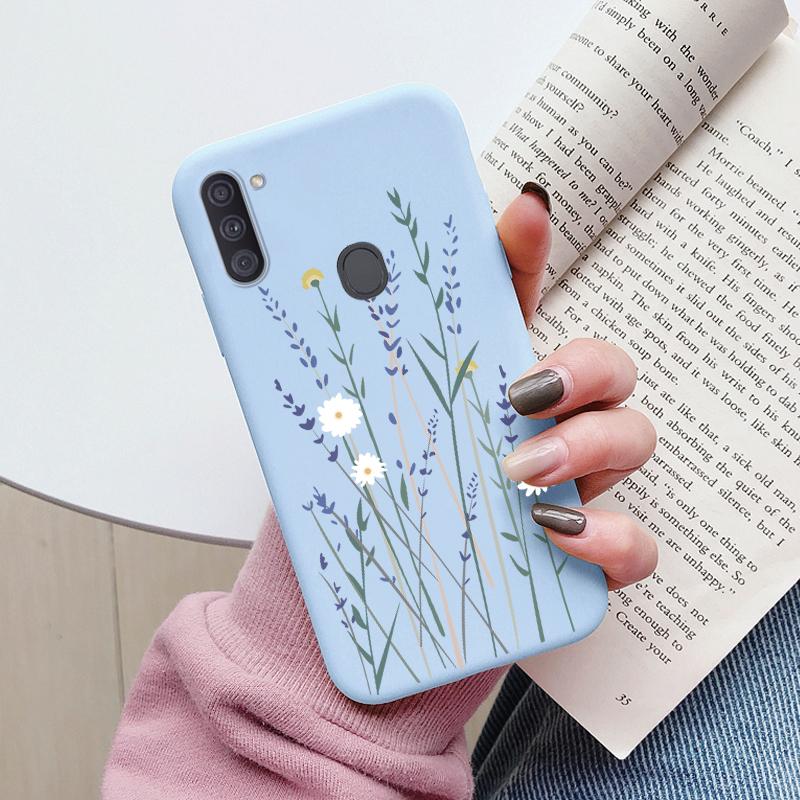 Soft Case For Samsung Galaxy A11 M11 Phone Cover Cute Flowers Butterfly Fundas TPU Coque For Samsung A11 A 11 M GalaxyA11 Bumper