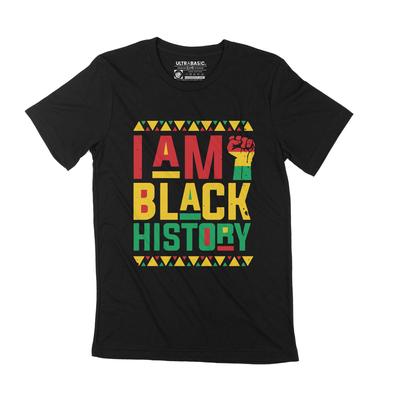 Herren T-Shirt I Am Black History Month BLM Vintage Apparel Geschenk
