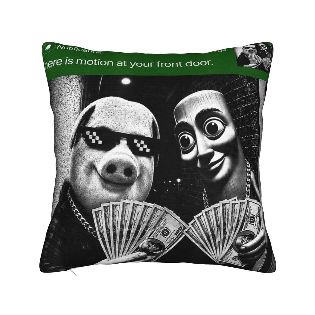 John Pork Don’t Fart Funny Squat Gym Meme Pillow Cover  Kawaii Pillow Case For Sofa Bedroom Home Decor Comfy Cushion Cover Gift