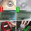 2 Stück Grillstein Breite Anwendung Effektiv Glaspulver Universell Ausgezeichnete Reibung