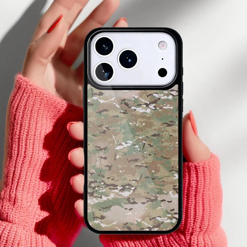 Camouflage Camo soft Phone Case for iPhone 17 16 15 14 13 Pro Max Back Cover for 12 11 Pro Coque