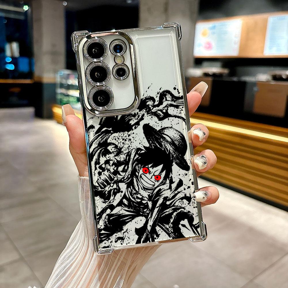 Cover per Galaxy S26 Ultra, custodia per telefono con grafica anime giapponese O-One Piece per Samsung S26 S25 S24 S23 S21 Ultra S20 FE S25 Plus
