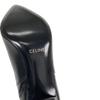 CELINE 38 Stiefel schwarzes Leder Damen