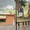 Stainless Steel Light Stand Holder Hooks Lightweight Tent Pole Lamp Hanger Hunting Fishing Lantern Hanger Outdoor Activity Camping Tools