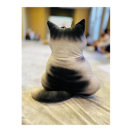 Homehalo Cat Hugging Pillow, Soft Memory Foam Cushion, Cover Washable, Sleeping Pillow, Soothing Hugging Pillow, Cute, Comfortable Hugging Pillow,