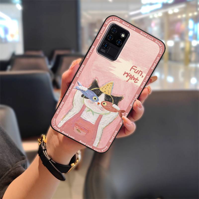 Waterproof Back Cover Phone Case For Oukitel C21 Soft Case Graffiti Cartoon Durable Shockproof TPU Phone Pouch Cute