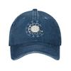 Rotary Dial Telephone Numbers Baseball Cap Unstructured Unisex Women Retro Phone Distressed Washed Sun Cap Workouts Adjustable Hats