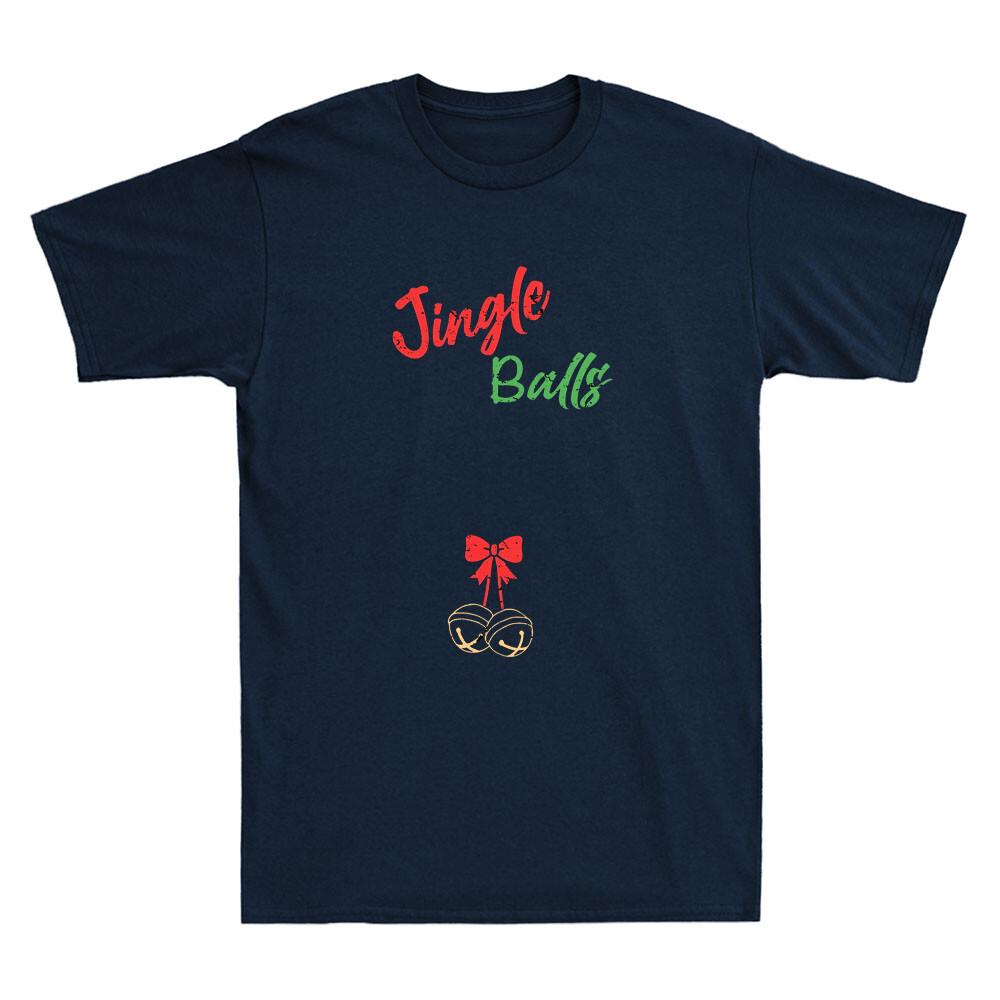 His Jingle Balls Funny Meme Humor Quote Matching Christmas Vintage Men T-shirt XXXXL