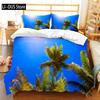 Sunset Palm Trees Duvet Cover Set 3Pcs Bedding Sets Quilt Cover With 2 Pillow Shams Full Queen King Size For Women Girl Teens