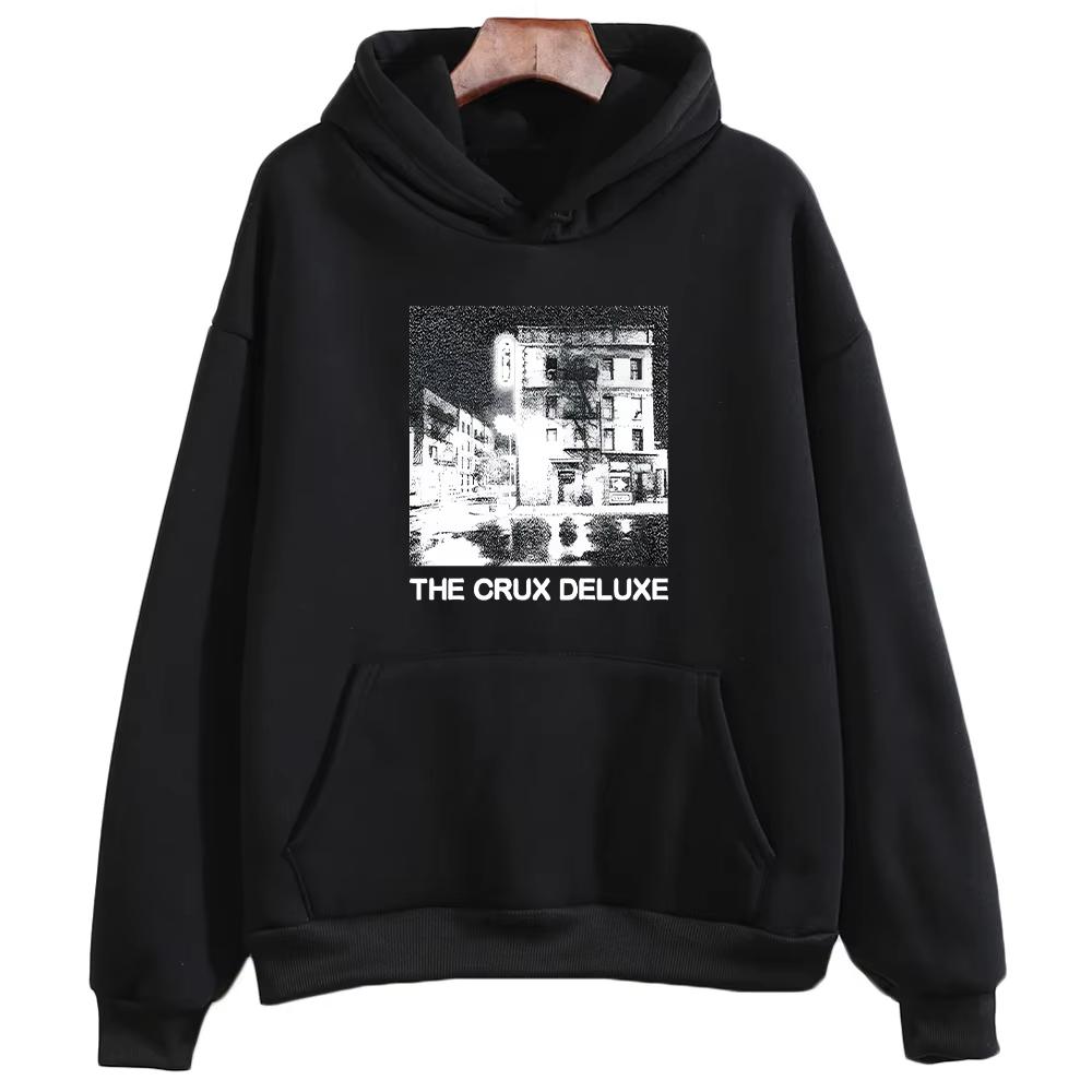 The Crux Deluxe Djo Poster Graphic Print Hoodie Unisex Sweatshirt Streetwear Hip Hop Harajuku Y2K Fashion Oversized Pullover