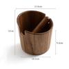 Espresso Knock Bin with Wooden Detachable Bar Coffee Grounds Dump Bin for Restaurant Office Kitchen