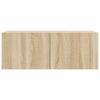 7 Piece TV Cabinet Set Sonoma Oak Effect Particleboard