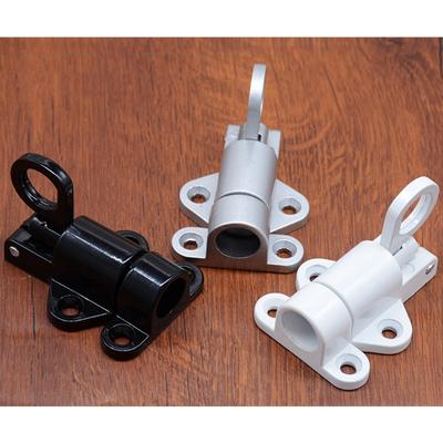 1pcs Aluminum Alloy Door Latch Lock Window Gate Security Pull Ring Spring Bounce Home Door Bolt Security Latch Hasp Sliding Lock