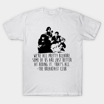 Asiatische Größe Herren Print T-Shirt The Breakfast Club No-Cut Thermotransferdruck Baumwoll-T-Shirt