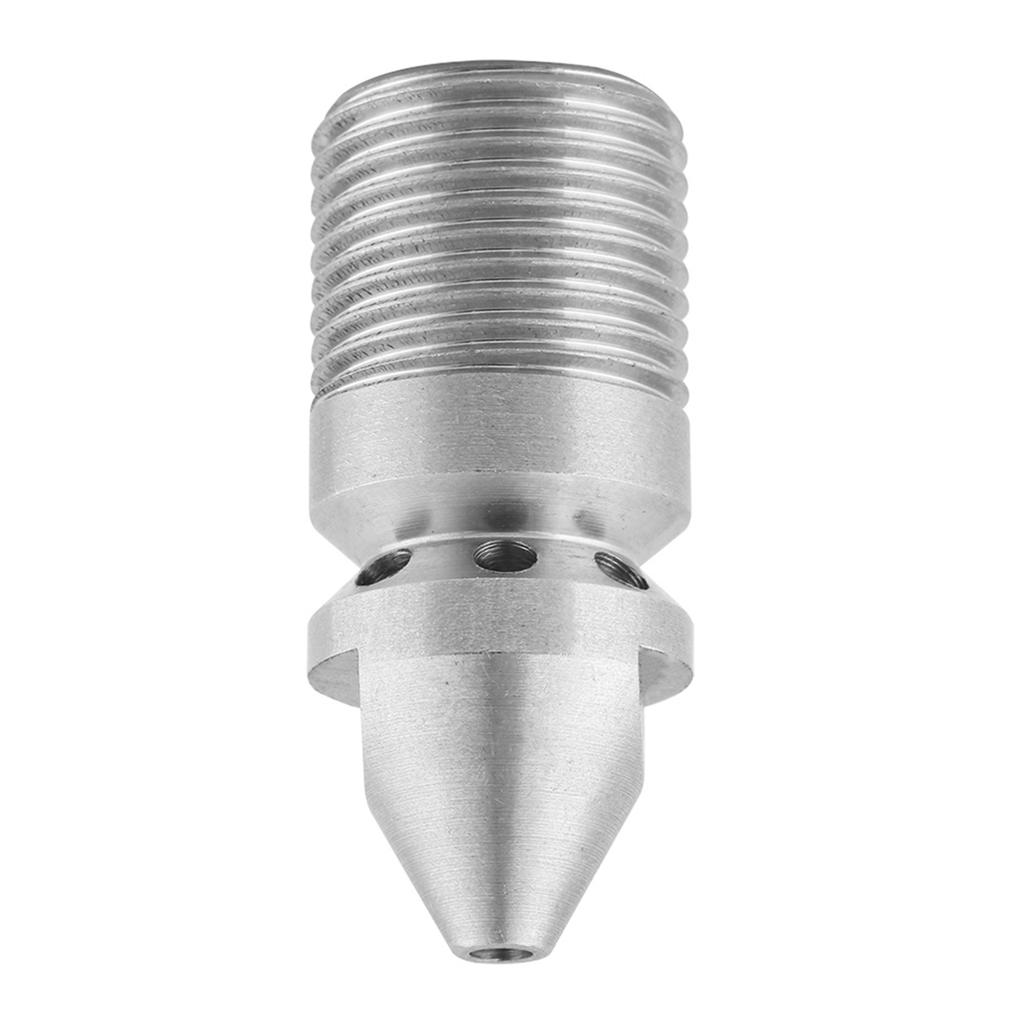 Stainless Steel SS304 Pressure Sewer Cleaning Pipe Drain Jetter Nozzle 3 8BSP Male Thread