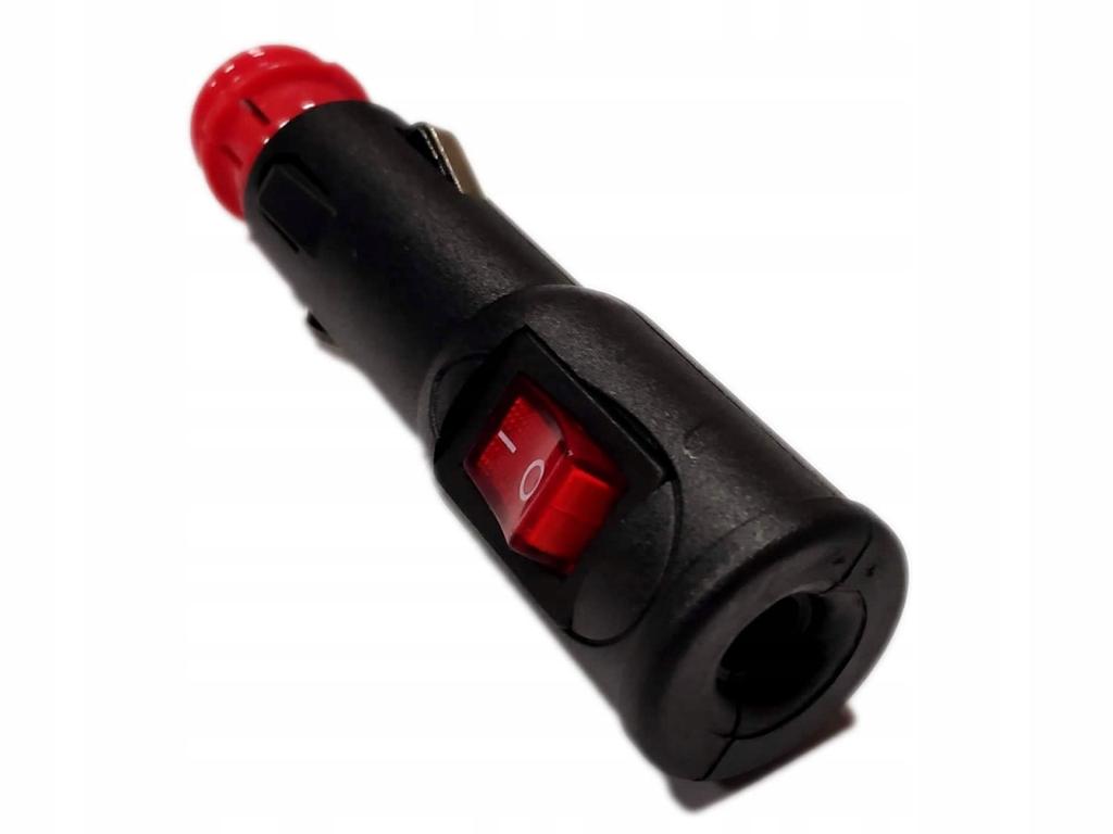 Wtyczka Gniazda Zapalniczki 12V 15A Euro Włącznik