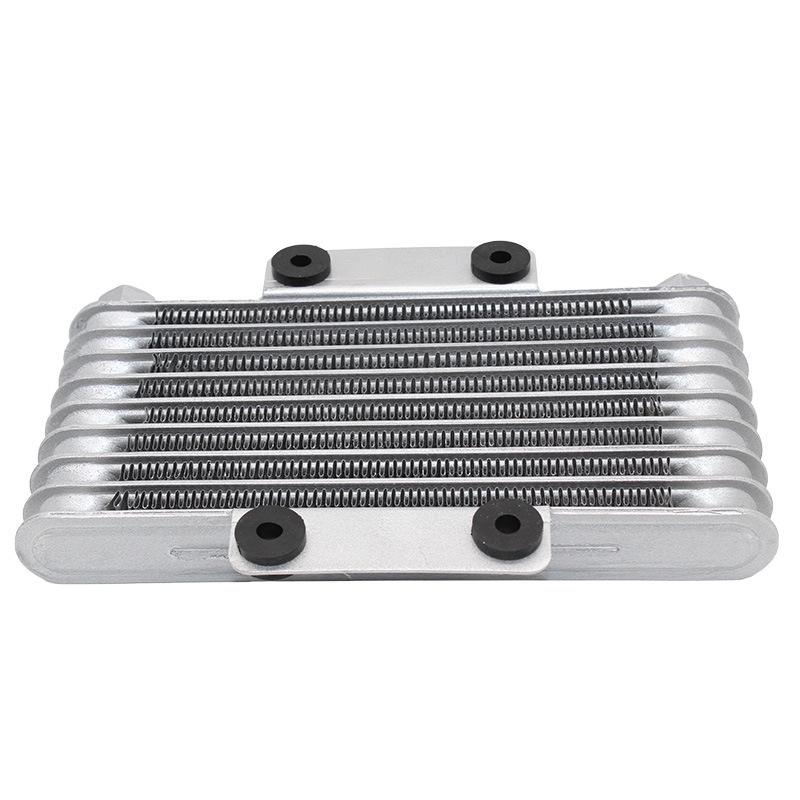 Motorcycle ATV Engine Oil Cooler for 125CC-250CC - Black/Silver