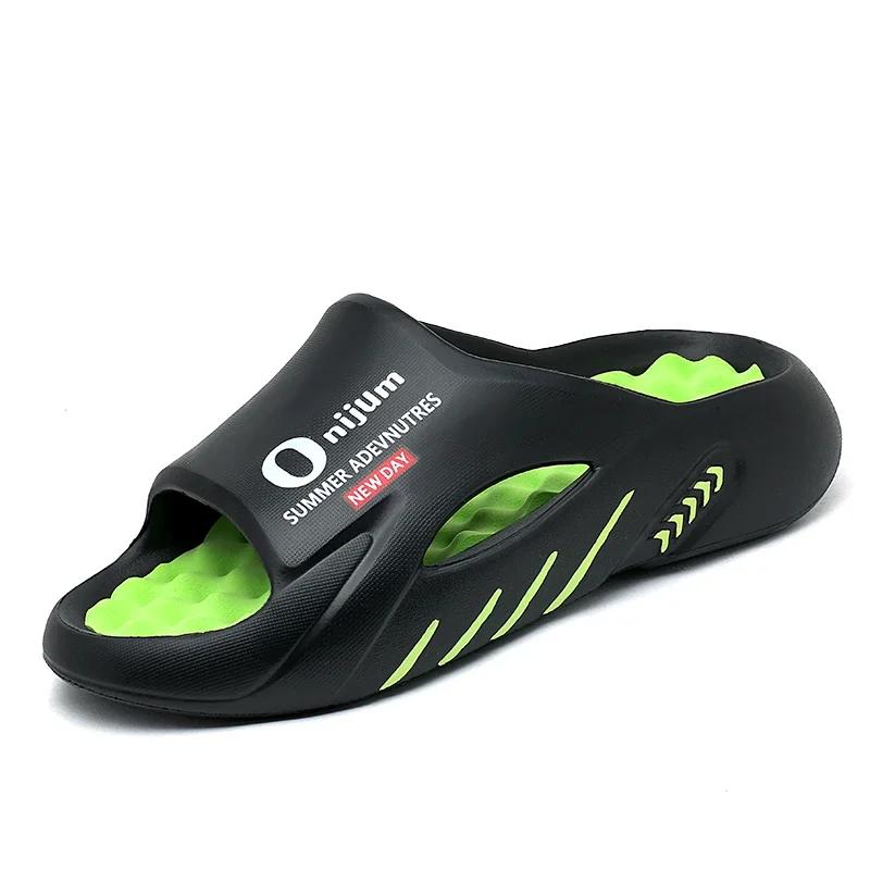Men Slippers Summer New Slides Sandals EVA Soft-sole Unisex Men Women Family Indoor Outdoor Walking Beach Shoes Zapatillas Male