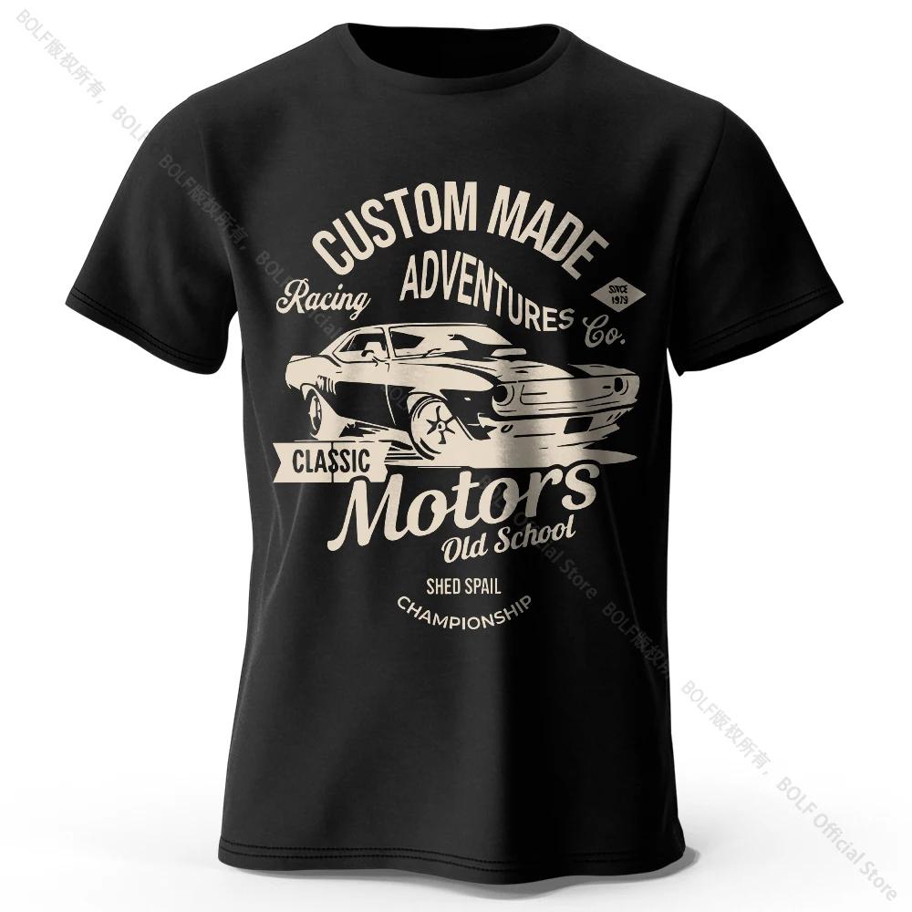 Unisexs Motors Printed Tshirt 100 Cotton Oversized Vintage Old School Graphic Tees For Unisex Unisex Summer Tops
