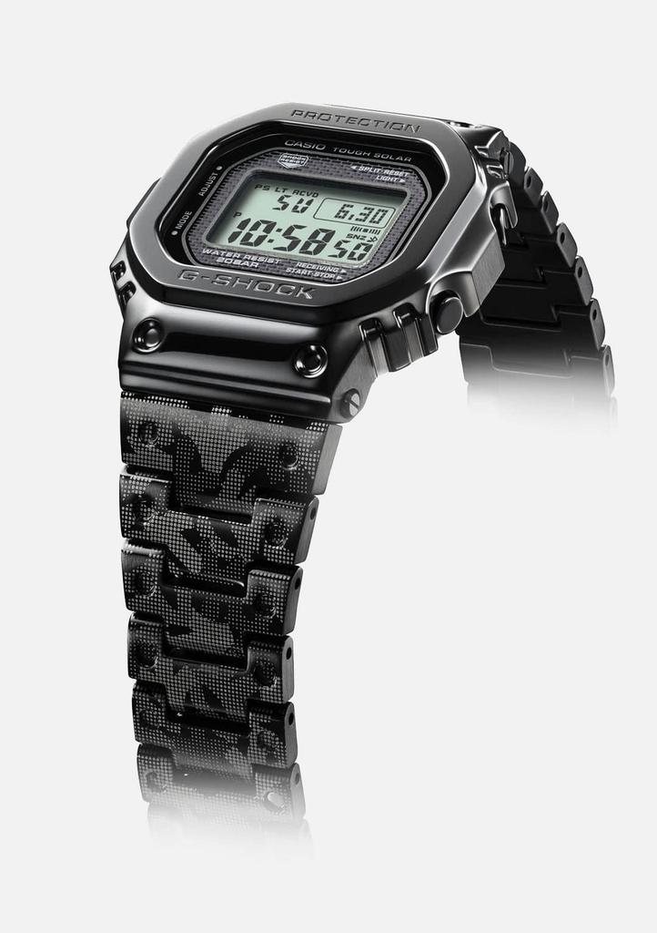 Casio Full 40th Anniversary X ERIC HAZE Collaboration Black G-Shock GMW-B5000EH-1JR Men's Watch, Bluetooth, Metal, Radio-Controlled, Solar-Powered,
