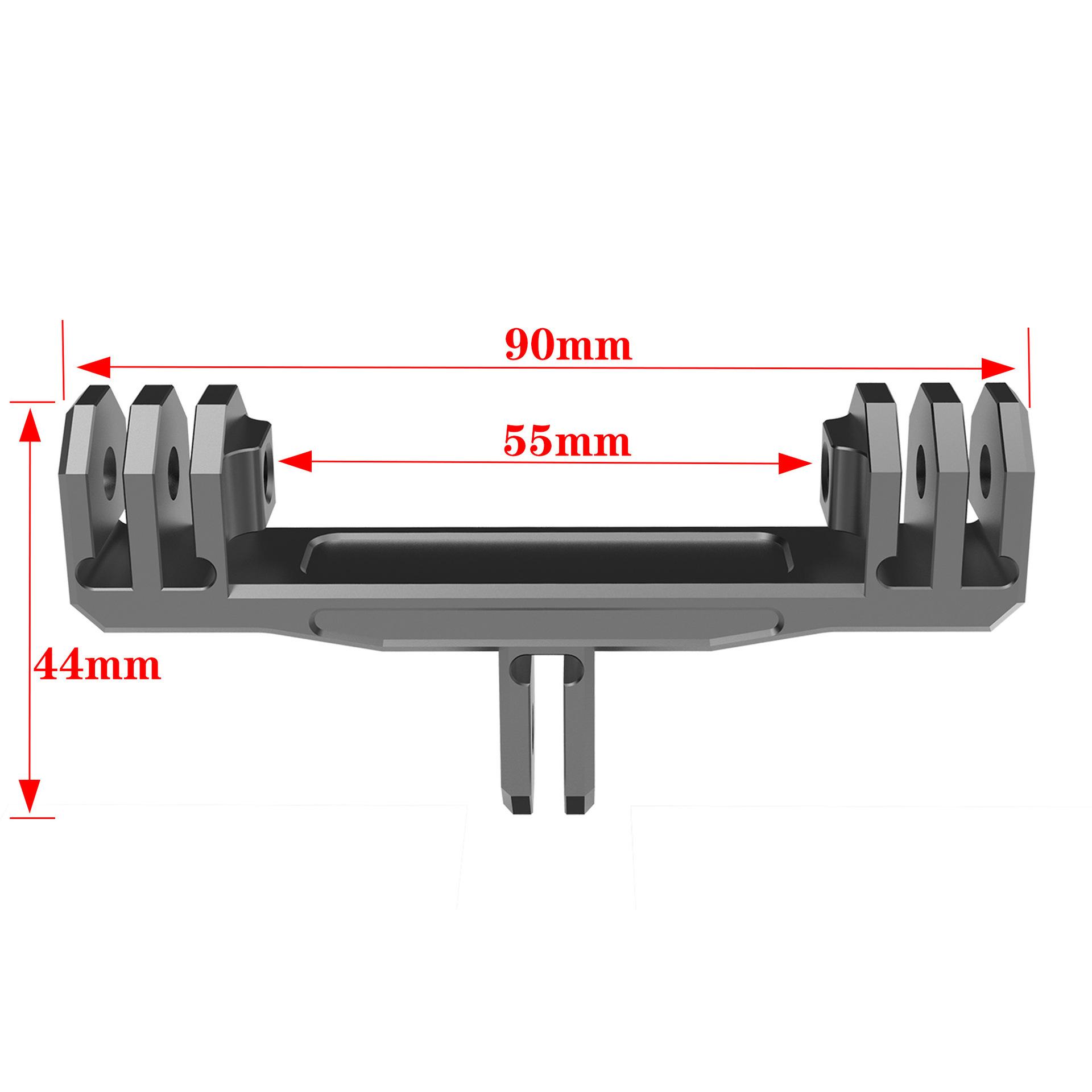 

Подходит для GOPRO+Hero12/11 Двойной кронштейн для камеры Insta360 Заполняющий свет Двунаправленный адаптер Кронштейн бездна