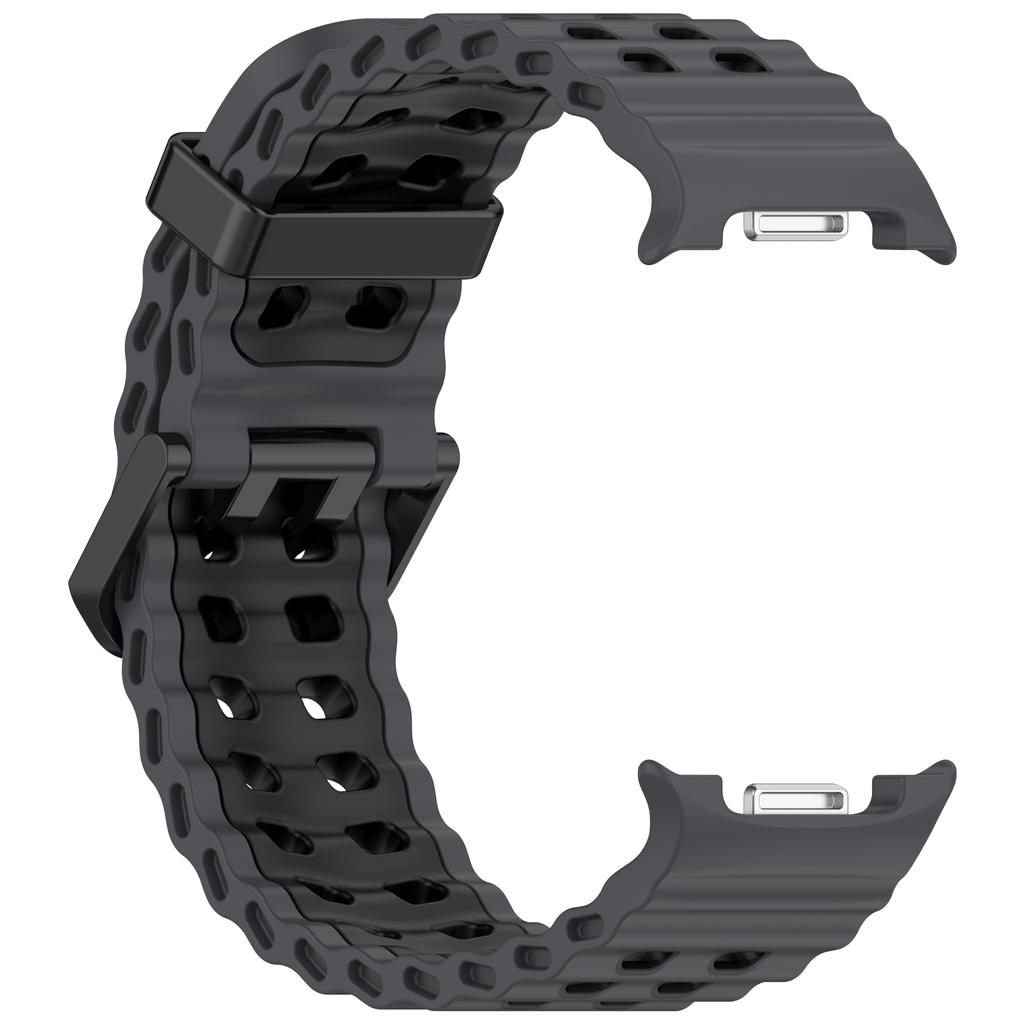 Two-Tone Sports Silicone Strap For Samsung Galaxy Watch 8 2025 Marine Band Bracelet For Galaxy 8 Classic /8 40 44mm Watchband