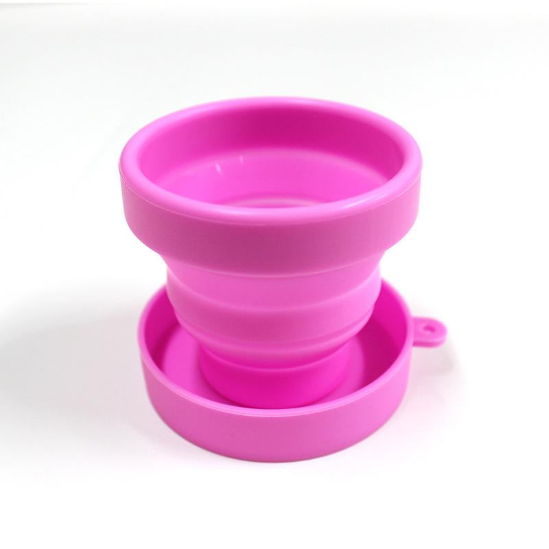 

Портативный 170 мл силиконовый складной стакан для путешествий и дезинфекции менструальной чаши 170mL