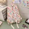School bag Korean version ins cute cartoon bear print element ulzzang versatile soft girl flower back