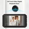 Visual Doorbell Digital Electronic Viewfinder with LCD Screen Night Vision Easy To Install Safety Door Viewer Photo Recording Door Peephole Camera