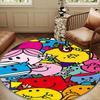 Mr Man Colorful Creatures Round Mat Home Decor, Chair Rug For livingroom,Bedroom, Doormat Home Decor Birthday Gift Christmas Gifts