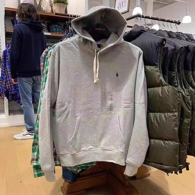 Ralph RL Gestickter Fleece-Hoodie mit Pferd - Unisex Lässiges Polo-Sweatshirt