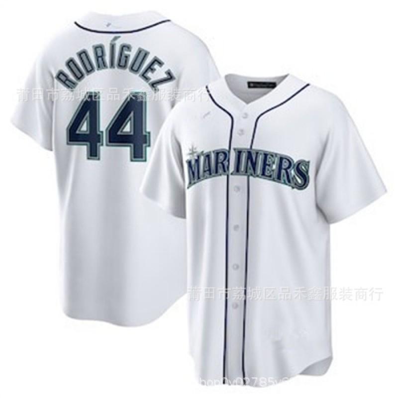 Mens Embroidered Baseball Jersey Seattle Mariners 24 Griffey Cotton Sport Top Basketball Fans