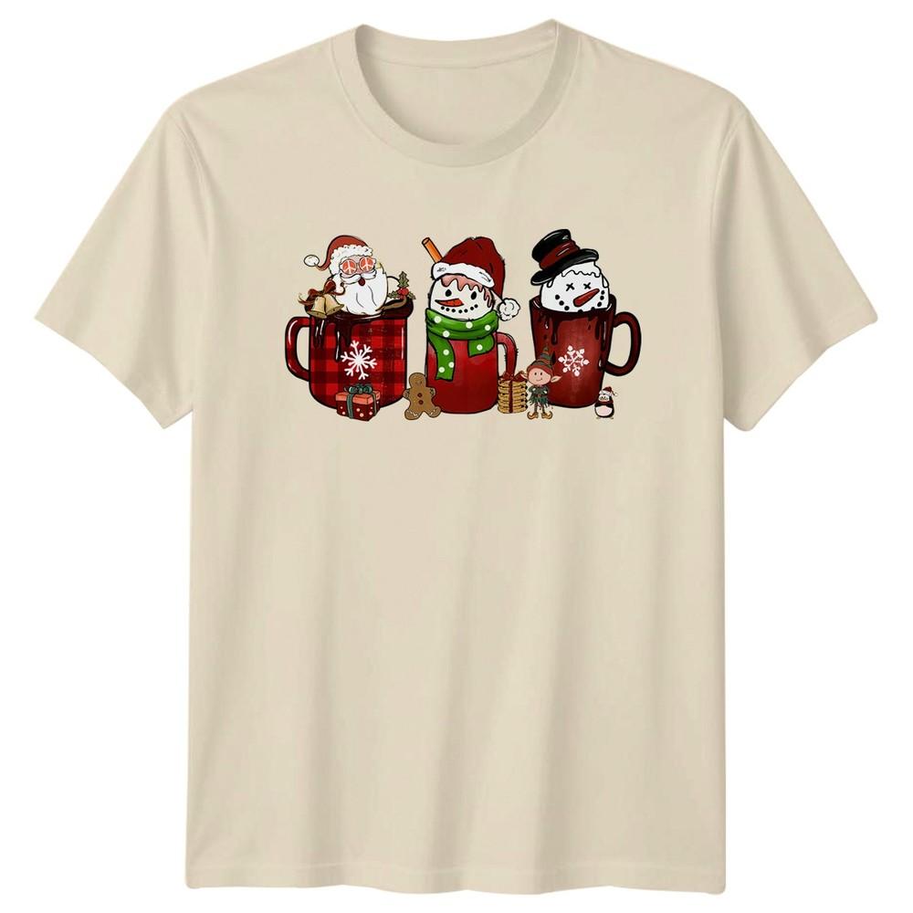 Christmas Hot Cocoa Holiday Unisex Unisexs TShirt Unisexs Graphic Tee