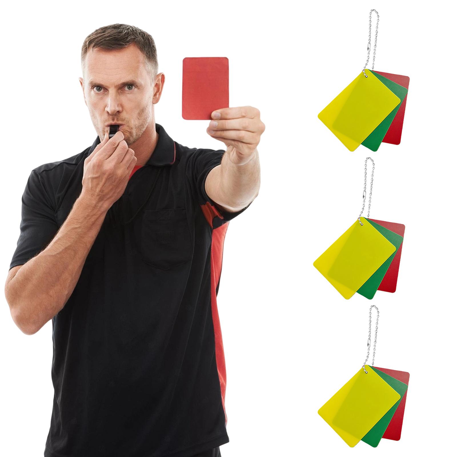 3set Soccer Referee Practice Cards Set Soccer Referee Penalty Cards For Team Discipline Enhancement During Game 1
