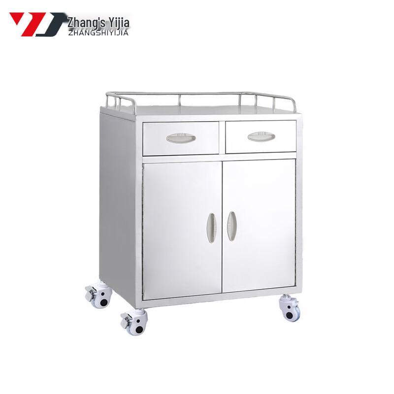 Thickened 304 Stainless Steel Medical Anesthesia Cart
