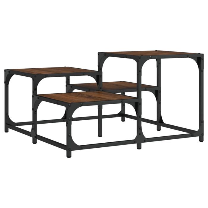 VidaXL Coffee Table Brown Oak 68x68x40 Cm Engineered Wood 837751