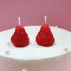 Birthday Cake Candle Strawberry Candle Children's Cute High-end Cake Ornament Decoration for Girls Valentine's Day