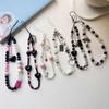 Creative Love Heart Mobile Phone Lanyard Keychain Lovely Charm Pendant Fashion Accessory for Trendy Girls Daily Use