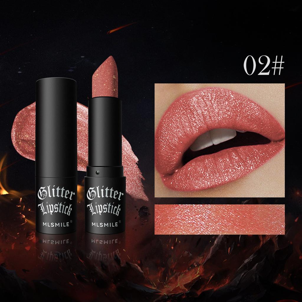 Tazza diversa Rossetto rosso opaco esplosione Flash Diamond Balsamo per labbra rosso Trucco da vampiro scuro di Halloween