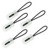 5pc Backpack Luminous Reflective Zipper Tail Rope TPU Puller Outdoors Security Mountaineer Bag Hanging Rope Prevent Loss Hike CN