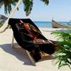 Rhythm: Johnny's Electric Night Beach Towel Beach Beach Towel for Vacation Photos Absorbent Bath Towel Quick-drying Swim Towel Seaside