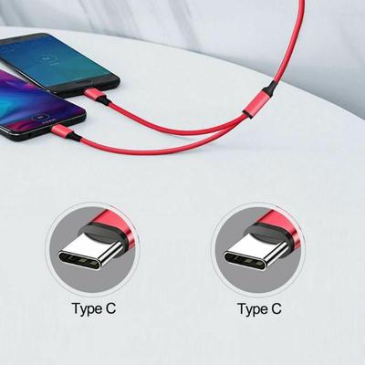 2 In 1 Data Cable Dual Head Charging Cable Only C At Cable Type 2 Dual Once Fast Y7K6