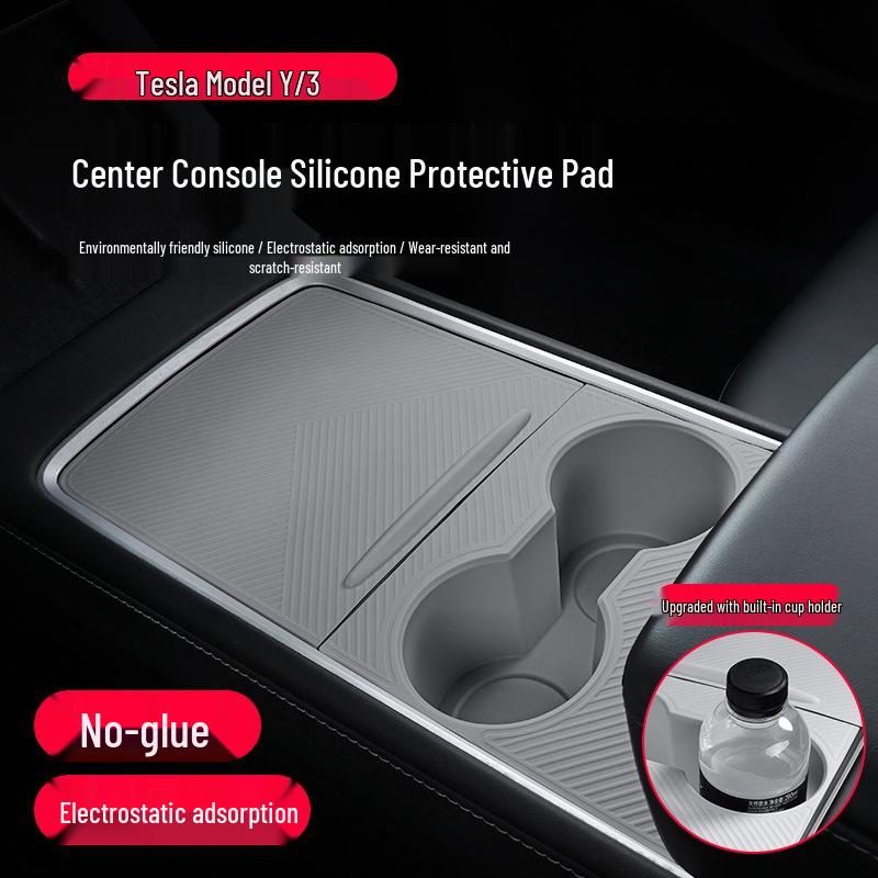Tesla Model 3/Y Central Control Protective Silicone Pad & Interior Modification Accessory