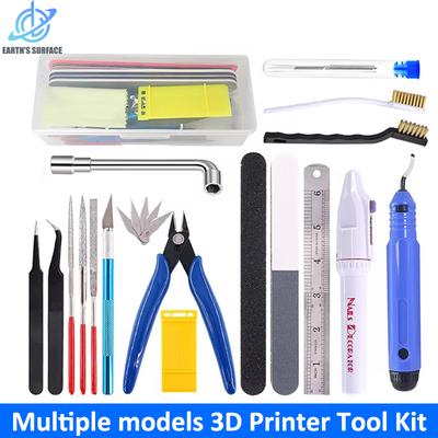 Mehrere Modelle 3D-Drucker Werkzeugsatz Trimmesser Schaber Reinigungsnadel Pinzette Zange Entgratungssatz DIY 3D-Druckwerkzeuge