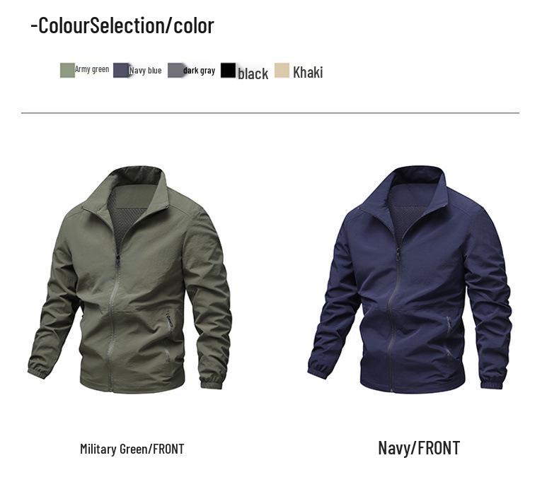 Men's Cross-Border Spring/Autumn Lightweight Windbreaker - Korean Style Casual Sports Coat