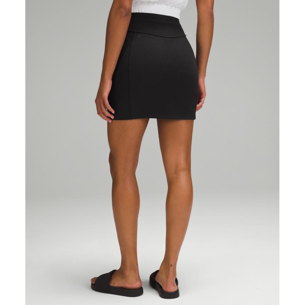 Lululemon Scuba High Rise Mini Skirt Black