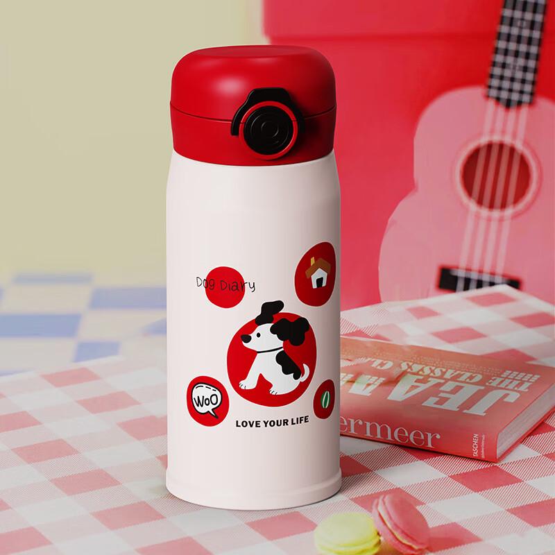 OLOEY Kids Cartoon Puppy Stainless Steel Insulated Water Bottle