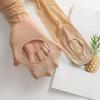 Ultra-Thin High-Waist No-Snag Nude Stockings with Foot Hole for Women