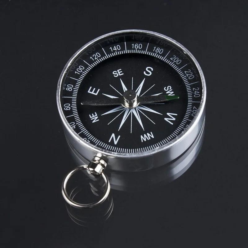 Lightweight Aluminum Lightweight Emergency Compass Outdoor Activity Survival Compass Tool G44-2 Navigation Wild Tool Black